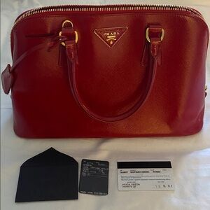 Prada Luxurious Red Satchel